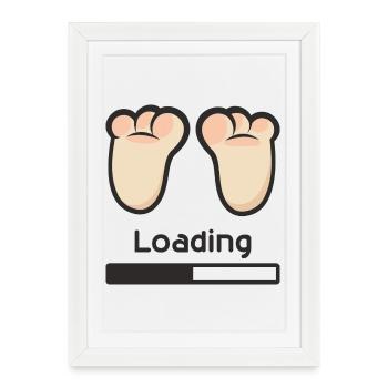 Loading... - Framed poster (27 × 37 cm) - white - Front