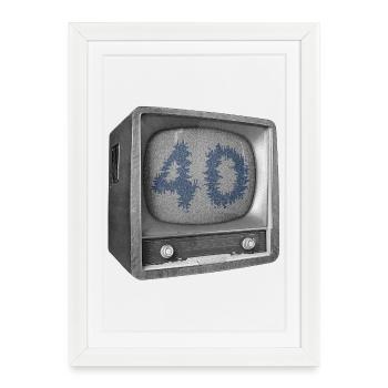 40 years anniversary - Framed poster (27 × 37 cm) - white - Front
