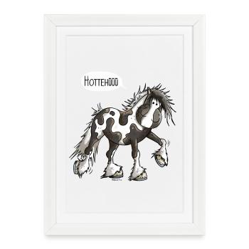 Hottehüüü Irish Tinker - Gerahmtes Poster (27 × 37 cm) - Weiß - Vorne