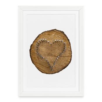 Heart - a sign of love - Framed poster (27 × 37 cm) - white - Front