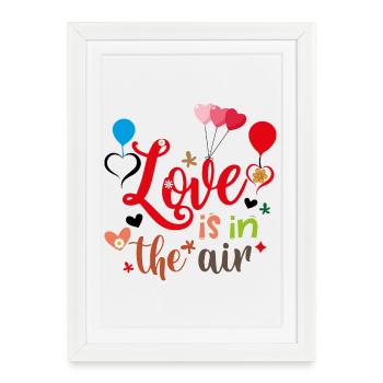 love is in the air - Framed poster (27 × 37 cm) - white - Front