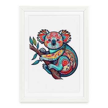 Koala - Affiche encadrée (27 × 37 cm) - blanc - Devant