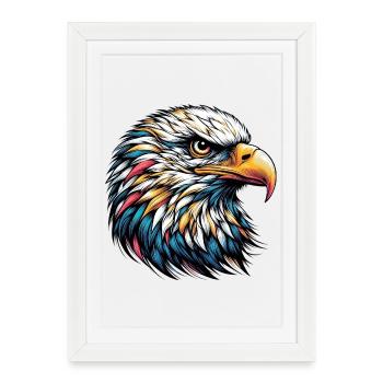 Aigle - Affiche encadrée (27 × 37 cm) - blanc - Devant