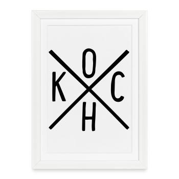 Cook - Framed poster (27 × 37 cm) - white - Front