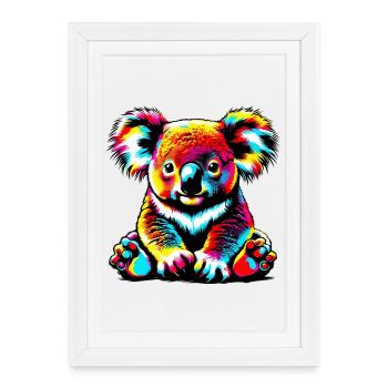 Koala - Affiche encadrée (27 × 37 cm) - blanc - Devant