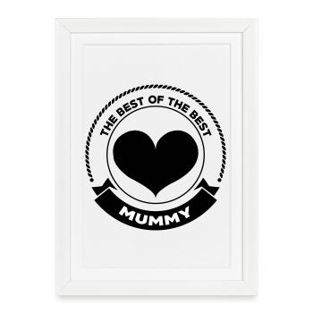 Best Mom - Mother's Day - Framed poster (27 × 37 cm) - white - Front