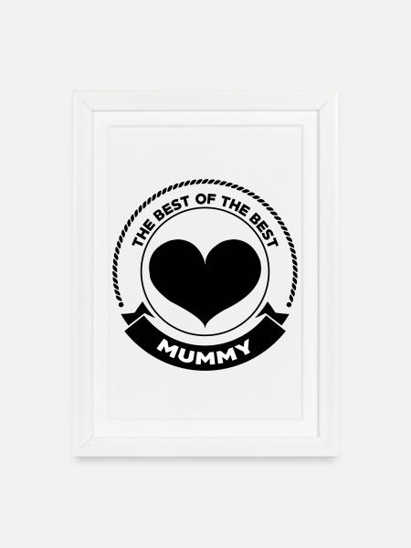 Best Mom - Mother's Day - Framed poster (27 × 37 cm) - white