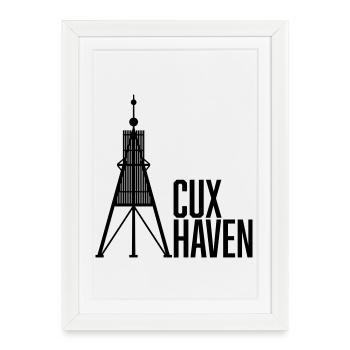 Cuxhaven Ball Barge - Framed poster (27 × 37 cm) - white - Front