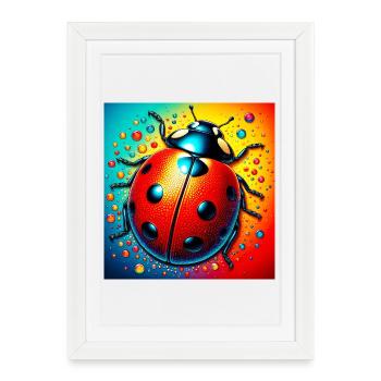 ladybird - Framed poster (27 × 37 cm) - white - Front