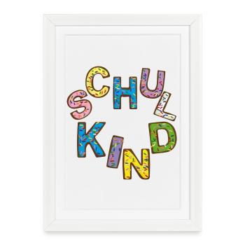 School Child Enrollment - Framed poster (27 × 37 cm) - white - Front