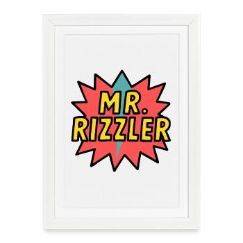 M. Rizzler - Affiche encadrée (27 × 37 cm) - blanc - Devant