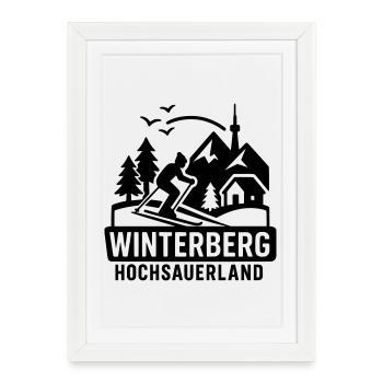 Winterberg Hochsauerland - Framed poster (27 × 37 cm) - white - Front