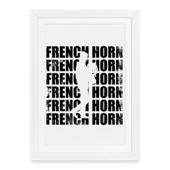 Bugle - Framed poster (27 × 37 cm) - white - Front