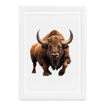 Aurochs - Framed poster (27 × 37 cm) - white - Front