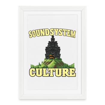 Système sonore Culture Lion - Affiche encadrée (27 × 37 cm) - blanc - Devant