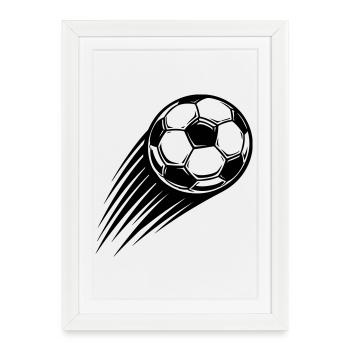 Soccer Ball Icon - Framed poster (27 × 37 cm) - white - Front