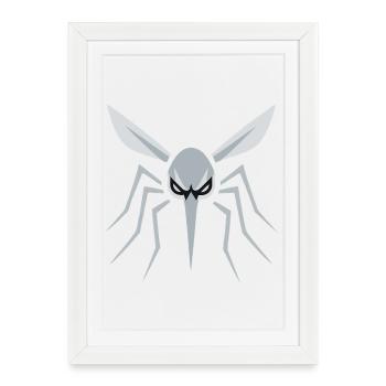 Mosquito, Mosquito, Insect, Evil - Framed poster (27 × 37 cm) - white - Front