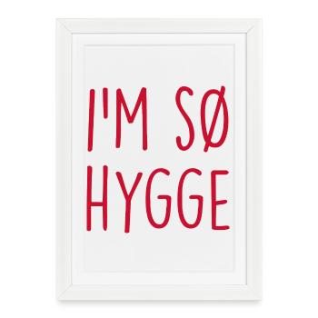 Hygge Danemark Dänemark - Affiche encadrée (27 × 37 cm) - blanc - Devant