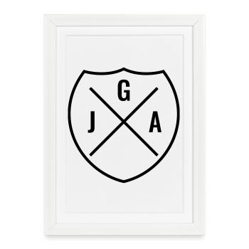 Jga 2026 Enterrement de vie de garçon - Affiche encadrée (27 × 37 cm) - blanc - Devant