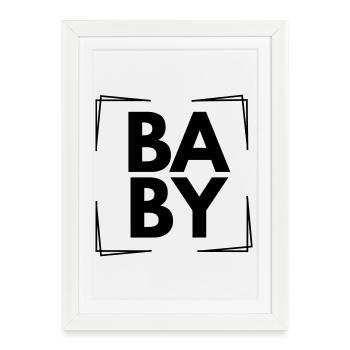 Baby - Framed poster (27 × 37 cm) - white - Front