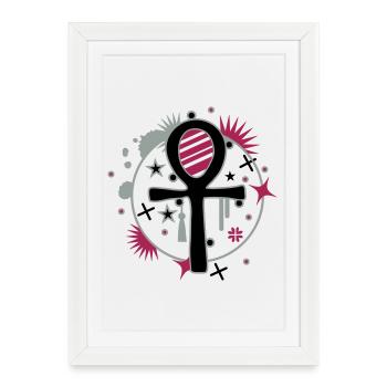 Ankh - Affiche encadrée (27 × 37 cm) - blanc - Devant