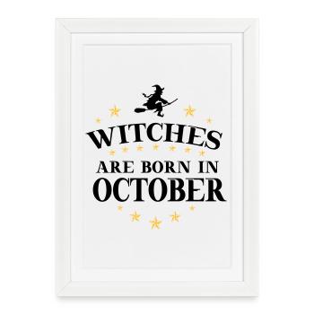 Sorcières Oktober - Affiche encadrée (27 × 37 cm) - blanc - Devant