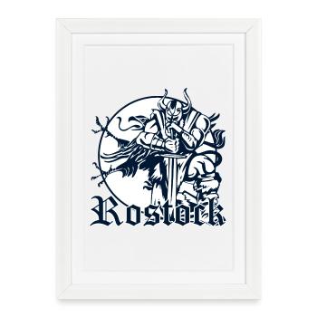 Rostock - Affiche encadrée (27 × 37 cm) - blanc - Devant