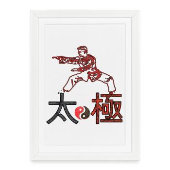 Taichi Fighter - Framed poster (27 × 37 cm) - white - Front