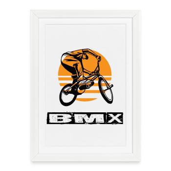 BMX - Framed poster (27 × 37 cm) - white - Front