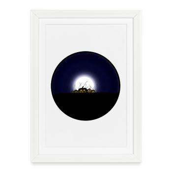 Saison effrayante - Affiche encadrée (27 × 37 cm) - blanc - Devant