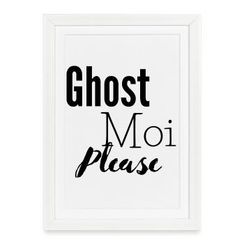 Ghost - Framed poster (27 × 37 cm) - white - Front