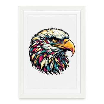 Aigle - Affiche encadrée (27 × 37 cm) - blanc - Devant