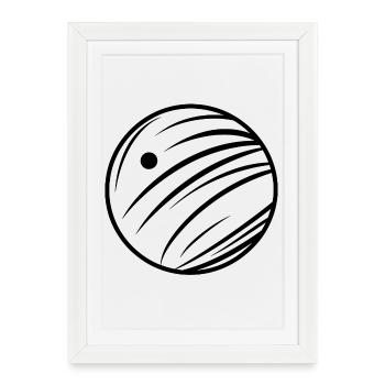 Bowling - Affiche encadrée (27 × 37 cm) - blanc - Devant