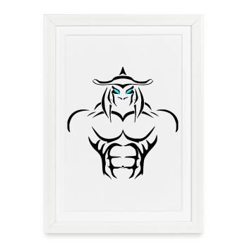 Alpha Pisces Deluxe - Gerahmtes Poster (27 × 37 cm) - Weiß - Vorne