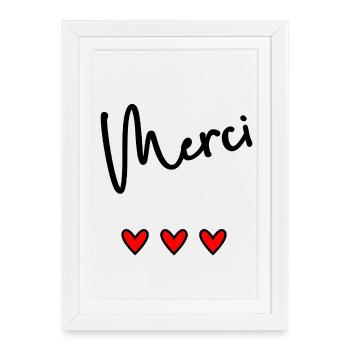 THANK YOU. MISTRESS. MASTER. THANK YOU MISTRESS - Framed poster (27 × 37 cm) - white - Front