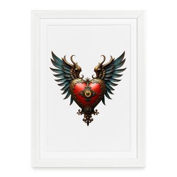 Surreal elegance in steampunk style - Framed poster (27 × 37 cm) - white - Front