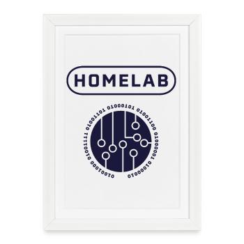 Digital AI Technology Graphic Print - Framed poster (27 × 37 cm) - white - Front