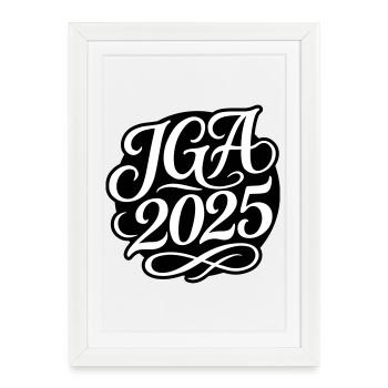 Jga 2025 Bachelor Party - Framed poster (27 × 37 cm) - white - Front