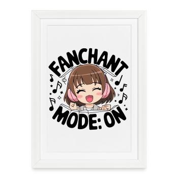 K-Pop Fanchant Korea Music - Framed poster (27 × 37 cm) - white - Front