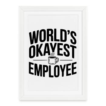 L’employé le plus correct du monde - Affiche encadrée (27 × 37 cm) - blanc - Devant