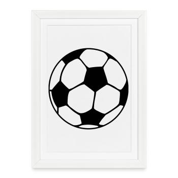 Soccer - Framed poster (27 × 37 cm) - white - Front