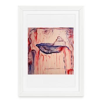 Bhuddas Cave - Framed poster (27 × 37 cm) - white - Front