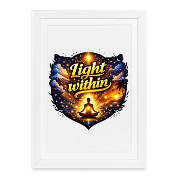 Lumière intérieure - Affiche encadrée (27 × 37 cm) - blanc - Devant