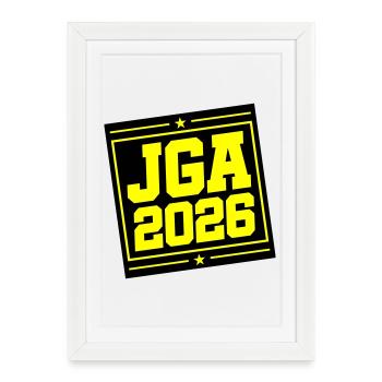 JGA 2026 - Affiche encadrée (27 × 37 cm) - blanc - Devant