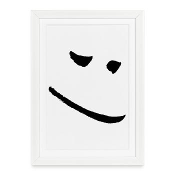 Bonne humeur - Affiche encadrée (27 × 37 cm) - blanc - Devant