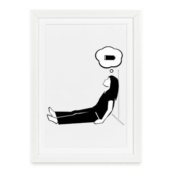 Mother Mode - Low Power - Framed poster (27 × 37 cm) - white - Front