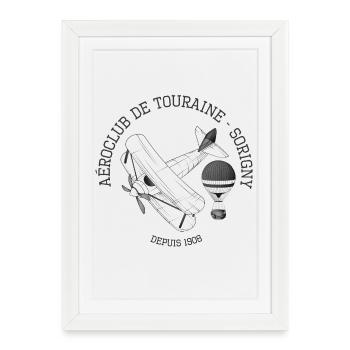 Aéro Club Touraine - Affiche encadrée (27 × 37 cm) - blanc - Devant