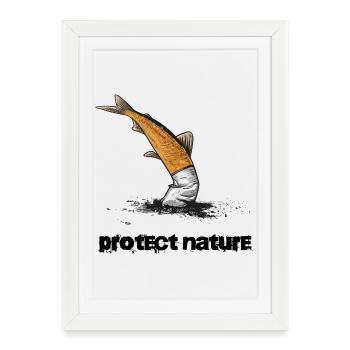 Nature Conservation Water Protection Cigarette - Framed poster (27 × 37 cm) - white - Front