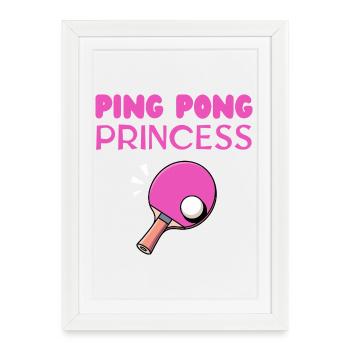 Ping Pong Princess - Framed poster (27 × 37 cm) - white - Front