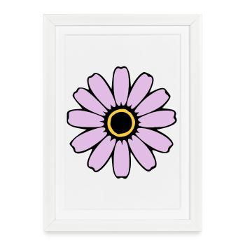 Fleurs Pastel Fleurs Fleurs Cadeau Pastel - Affiche encadrée (27 × 37 cm) - blanc - Devant